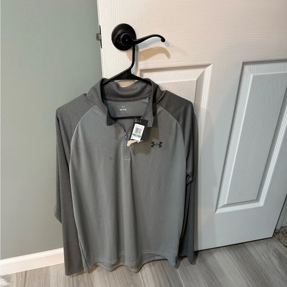Under Armour 1/4 zip Velocity men’s loose fit Lg - Picture 2 of 2